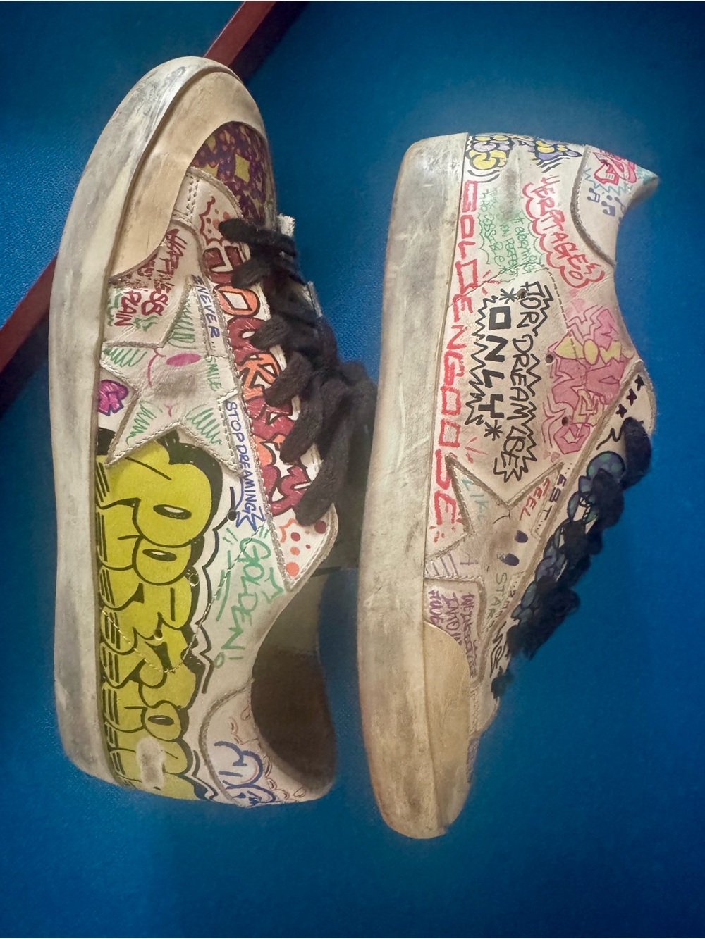 Golden Goose - Limited Edition Superstars Graffiti collection Sz 38